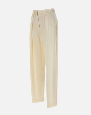 Pantalone a gamba larga 1226WTR002857P IVORY VICTORIA BECKHAM 