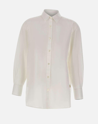 Camicia "Boyfriend" in misto cotone e lino CFWWSI2013 FRUT52958309 WOOLRICH 