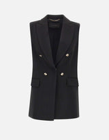Maxi gilet in crepe stretch R811Z000023N 033 ELENA MIRO' 