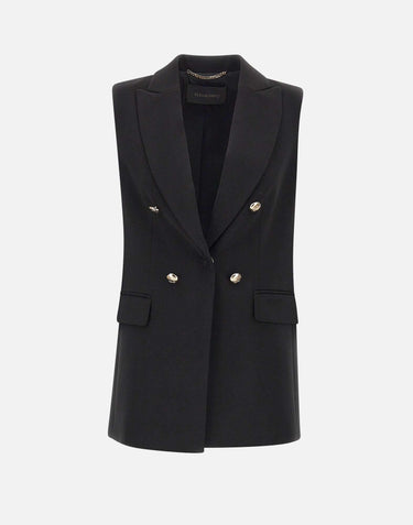Maxi gilet in crepe stretch R811Z000023N 033 ELENA MIRO' 