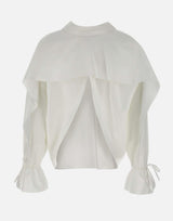 Camicia in popeline di cotone 4C180A N0103 BLUMARINE 
