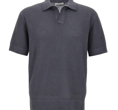 Polo traforata in cotone vintage 301223 033 KANGRA 