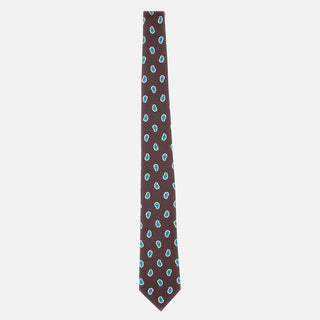 Cravatta in seta con motivo paisley UCRVKRC02M9711 000 KITON 