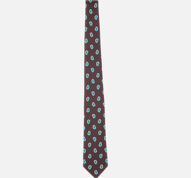 Cravatta in seta con motivo paisley UCRVKRC02M9711 000 KITON 