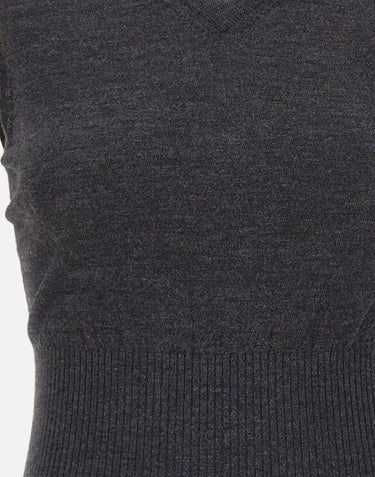 Top smanicato in lana merino 1326KTP007310B ORE VICTORIA BECKHAM 