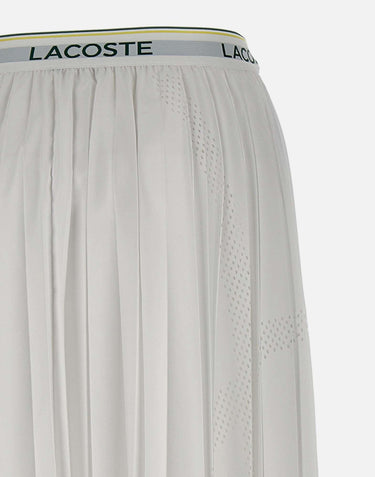 Gonna midi asimmetrica plissettata JF0641 001 LACOSTE 