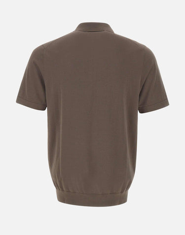 Polo in maglia di cotone DK87037 MORO DIKTAT 