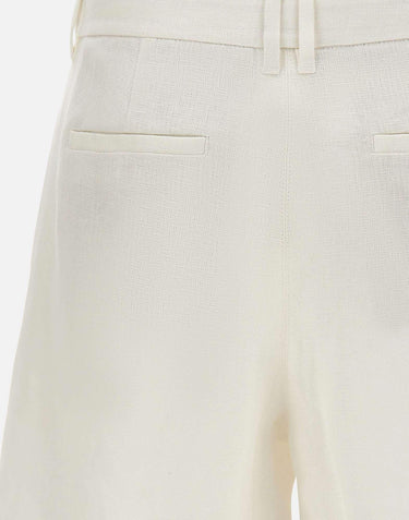 Shorts in stuoia di lino 2619141013600 001 'S MAX MARA 