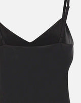 Top in raso V172013204 001BLK VINCE. 