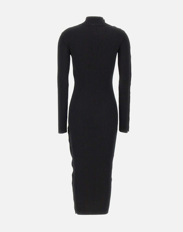 Abito lungo "Reedition Knit Dress" 325MRO692FI0001 BLACK COURREGES 