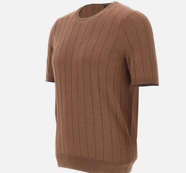 Maglia in seta a maniche corte 43116 23510168 GRAN SASSO 