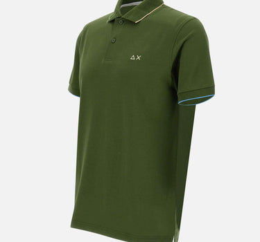 "Small stripes on collar polo" A35110 37 SUN68 