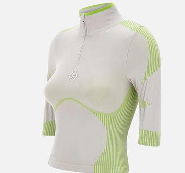 Top senza cuciture con mezza zip WSP26ACT056 01 CASABLANCA 