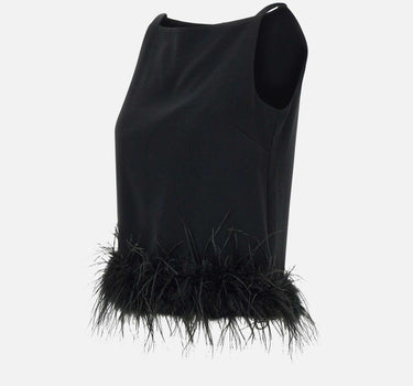 Top con piume CA5318T3970 22222 LIU-JO 