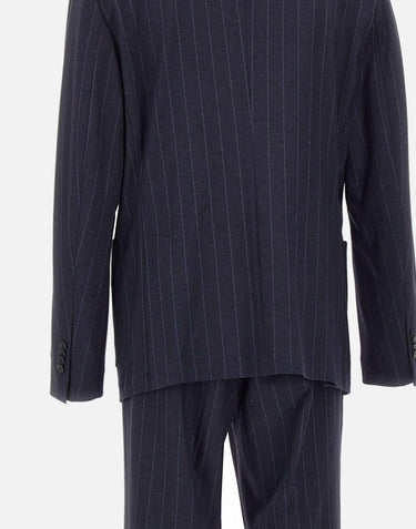 Completo slim regimental gessato 3932A3728MC 25375589 MANUEL RITZ 