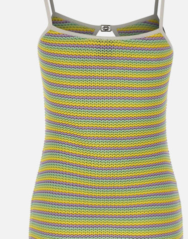 Mini abito a righe "Bourgeois" WSS26KW1291 01 CASABLANCA 