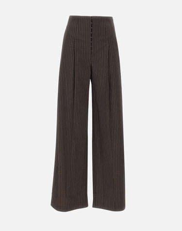 "Pinstripe wide leg pants" 114698 3065 ROTATE BIRGER CHRISTENSEN 