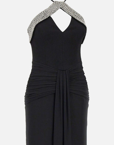Abito lungo "Astros" 26011470 BLACK REBECCA VALLANCE 