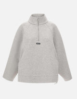 Felpa con mezza zip in scuba 116241 1472 ROTATE BIRGER CHRISTENSEN 