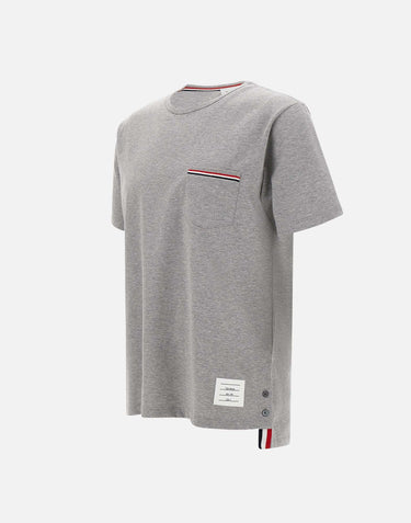 "Pocket Tee" MJS010A 01454055 THOM BROWNE 