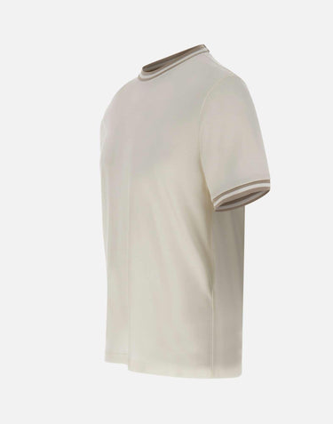 T-shirt con profili a righe M75TSHM13 TES0M291010301 ELEVENTY 