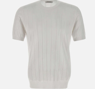 T-shirt in cotone e viscosa 102421 001 KANGRA 