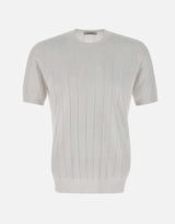 T-shirt in cotone e viscosa 102421 001 KANGRA 