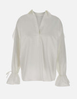 Camicia in popeline di cotone 4C180A N0103 BLUMARINE 