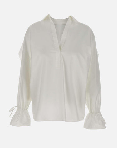 Camicia in popeline di cotone 4C180A N0103 BLUMARINE 