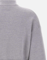 "Fine merino sweater half zip" 1425KJU006610B MELANGE VICTORIA BECKHAM 