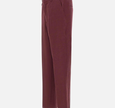 Pantaloni in misto lino loose fit B0733632 4469 PAOLO PECORA 