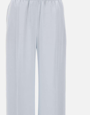 Pantaloni relaxed fit in crêpe fluido 50557442 462 BOSS 