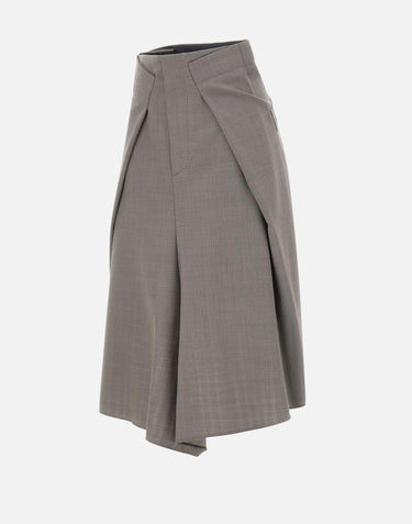 Gonna midi sartoriale 1226WSK007224B NICKEL VICTORIA BECKHAM 