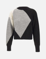 Maglione in lana con intarsi CF5400MA65N C3798 LIU-JO 