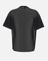 T-shirt con perle e strass CF5063J0088 22222 LIU-JO 