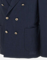 Blazer in lana e lino 3331B 78B SANTANIELLO 