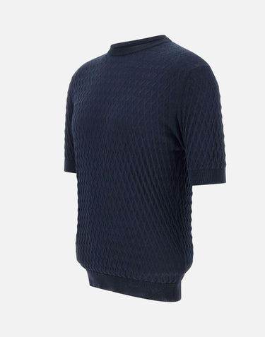 Maglia in crepe di cotone GC1MC CR14D890 FILIPPO DE LAURENTIIS 
