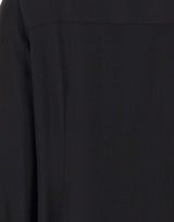 Camicia in misto seta V126113127 001BLK VINCE. 