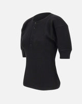 "Grey Marl Sweater" 1425JTP006684A BLACK VICTORIA BECKHAM 