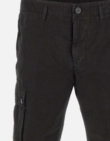 Shorts in tela di cotone biologico spazzolato effetto "old" L100019S00WA V0129 STONE ISLAND 