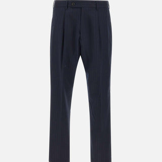 Pantaloni gessati in lana M1R408ZV02897 47 PAUL SMITH 