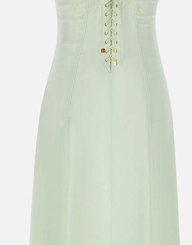 Abito in crêpe leggero con lacci criss-cross AB74852E2 124 ELISABETTA FRANCHI 