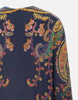 Blusa in seta con stampa paisley floreale WRJA0162 AKG23X0883 ETRO 