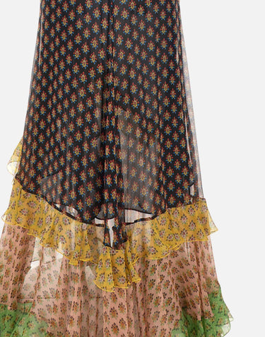 Gonna in seta con volant WRFA0198 99SA1Q5X0811 ETRO 