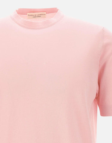 T-shirt in crepe di cotone TS0MC CR14R320 FILIPPO DE LAURENTIIS 
