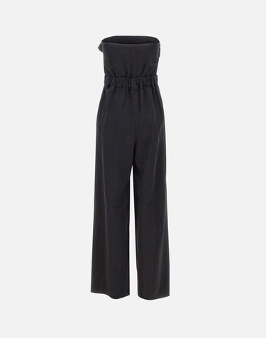 Jumpsuit in lino e viscosa QP5CO038 0001 KAOS 