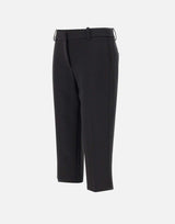 Pantaloni in crêpe leggero con bande in raso PA17561E2 110 ELISABETTA FRANCHI 