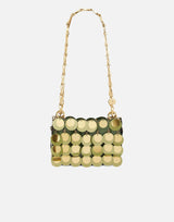 "Kaki sparkle nano bag" 25ASS0137PLX171 M361 RABANNE 