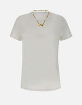 T-shirt in cotone con collana MA02951E2 270 ELISABETTA FRANCHI 