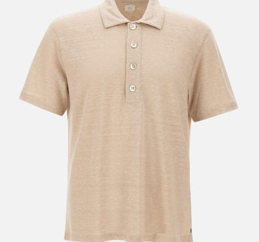 Polo in lino M75POLM01 TES0M12102 ELEVENTY 
